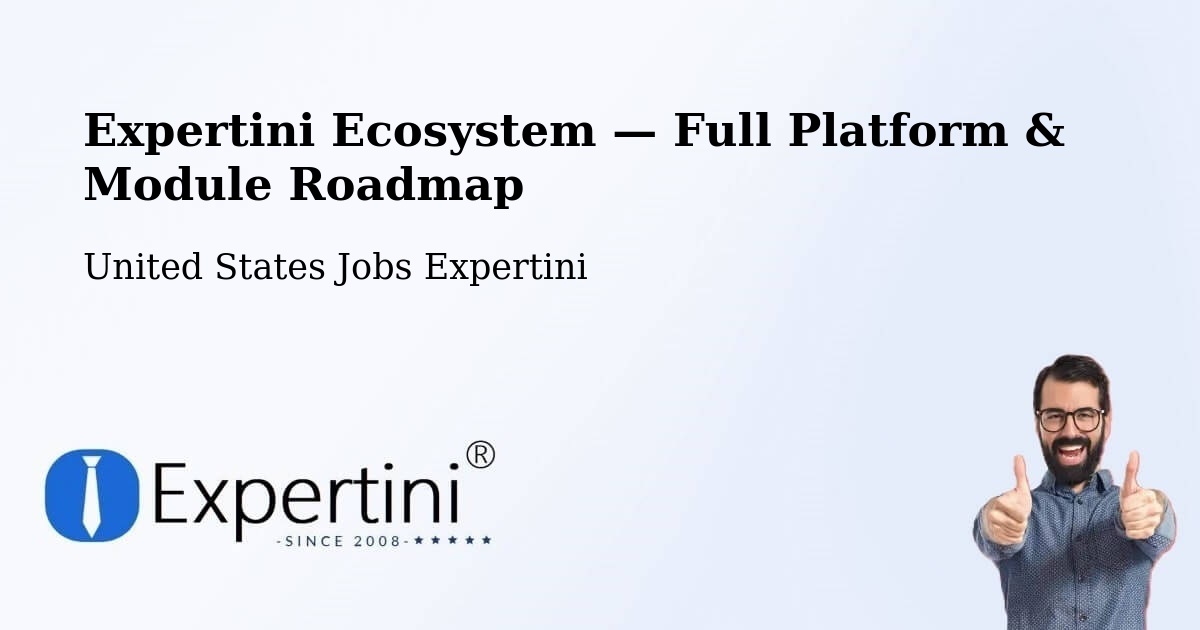 Expertini Ecosystem — Full Platform & Module Roadmap – Crowley